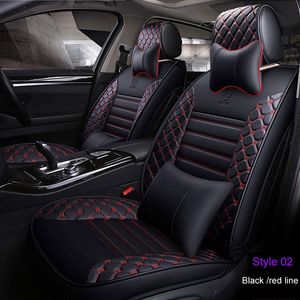 Capas de assento de carro de couro especial para frente / traseira para Volkswagen VW Passat Polo Golf Tiguan Jetta Touareg Automotor STYLING