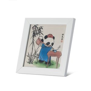 China luxo Brocade fita de seda Panda presente Handmade Bordados Kits Canvas Wall Art decoração Home DIY Tapeçaria Tapeçaria de suspensão do ofício