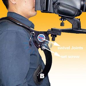 Бесплатная доставка свободные руки плеча Pad поддержка стабилизатор с регулируемым плечевым ремнем сумка для видеокамеры камеры DSLR