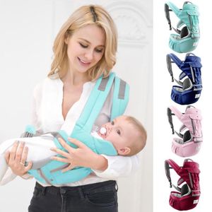 Multifuncional respirável 0-36 Meses Ergonomic Porta-Bebé ajustável Sling Frente Backpack Enfrentando Props Carry Baby Carrier Voltar