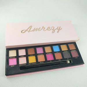 Бренд 16 Цветов Eye Shadow Palette Amrezy Shimmer Matte Beauty Makeup 16 Eyeshadow Eyes Eyeshadow Высокое качество