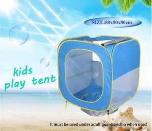 Детские палатки складной бассейн палатка дети играют дом крытый открытый ультрафиолетовый ультрафиолетовый солнцезащитный укрывает детей кемпинг пляж плавательная игрушка палатки tlzyq961