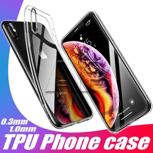 Custodie per telefoni per iPhone 12 Mini 11 Pro MAX XR XS Custodia antiurto in TPU trasparente Samsung Galaxy S20 S10 Plus S9 Note 20 Cover morbida