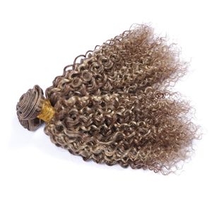 Deep Curly 27/613 Piano Color Hair Bundles Honey Blonde Mix Blonde Hair Extensions Deep Wave 3 Bundle Deals Virgin Malaysian Hair Weaves