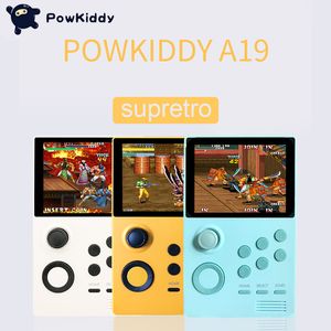 Powkiddy A19 Pandora Box Android Suptro Handheld Console Console IPS Экран может хранить 3000games 30 3D Games WiFi Скачать бесплатно DHL