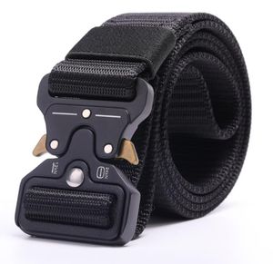 Lixada Tactical Belts Nylon Waist Belt with Metal Buckle Adjustable Heavy Duty Training Waist Belt Hunting Accessories