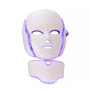Led 7 Color Facial Mask Led Korean Photon Therapy Face Mask Machine Light Therapy Mask Neck Led Beauty