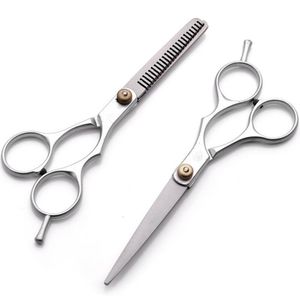 Professional Barber Hair Scissors 5.5 6.0 inch Cutting Thinning Scissors Shears Hairdressing Styling Tool Stainless Steel LX8075