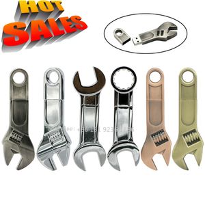 Pendrive Metal Регулируемый гаечный ключ USB флэш-накопители Thumb Memory Stick 4GB 8 ГБ 16 ГБ 32 ГБ 64 ГБ 128 ГБ USB 2.0 Flash Memory Pen Drive