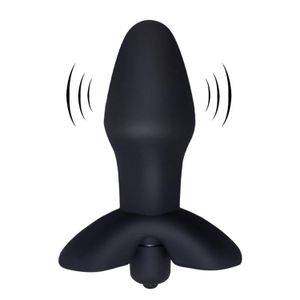 10 скоростей вибратор анальный плагин секс-игрушки для мужчин/ женщин, черный медицинский Силиконовый анальная пробка секс-игрушки J2221