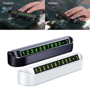 Car Styling Temporary Parking Card Phone Number Plate Magnetic Telephone Case Sun-proof