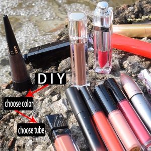 DIY Matte Shade Tube Tabes 30 Gloss Gloss 39 Жидкая помада Долговечный Непристойный Косметика Продают макияж для губ