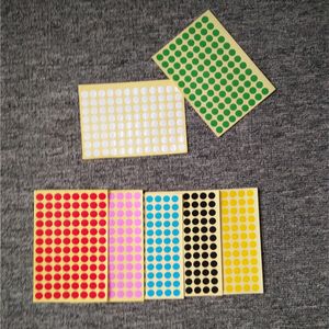 Multi-sizes маленький круглый красочный пакет этикетки наклейки пустой точка бумаги клейкой наклейки заводские продукты классифицируют маркировку этикетки
