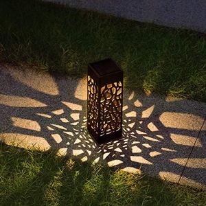 Solar Lawn Light Garden Eardense Garden Hollow Lamp Открытый Pathway Pathway Водонепроницаемый LED