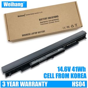 Celular da Coréia 41Wh Weihang HS04 HS03 bateria para HP Pavilion 14 ac0XX 15 ac0XX 15 ac121dx HSTNN-LB6U HSTNN-LB6V