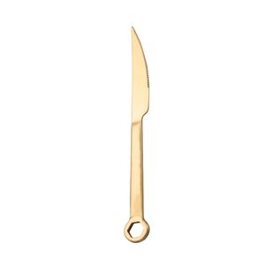 304 Stainless Steel Wrench Shape Tableware Fork Gold Spoon Gift Fruit Dessrt Salad Forks Cutlery Teaspoon fruit fork