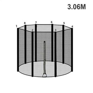 Filet de clôture pour Trampoline, remplacement de clôture, filet de sécurité Durable, accessoires de fitness, 6810 pieds, 240127