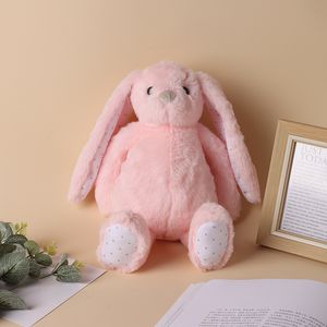 Conejo de peluche de Pascua de 30 CM, conejito de peluche encantador con conejo de peluche con orejas caídas, juguetes para niños, gris, azul, blanco, rosa y punto, 8 colores