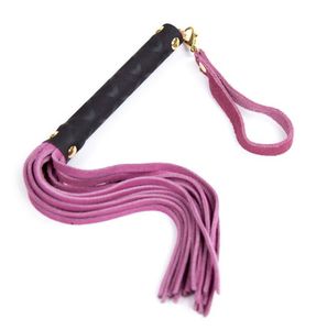 30 cm en cuir authentique Poufteur de cheval Whip Horse Training Real Cuir Whips en cuir Poignée en cuir avec bracelet Sexe Adultes Toys pour femme