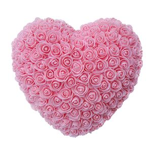 30cm forme de coeur frais préservé fleur rose fleurs artificielles pour mariage mariage décoration de fête de la Saint-Valentin cadeau T200509