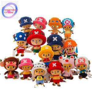 30 cm de una pieza de peluche de anime juguetes Tony Chopper Luffy Sabo Sanji patrón de peluche suave muñecos de peluche juguetes de dibujos animados lindo regalo de chico de peluche Q0727