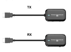 Extension HDMI sans fil de Type C, 30m, transmetteur vidéo, récepteur, partage d'écran, Dongle TV, adaptateur pour caméra DVD, lecteur de jeu sur PC