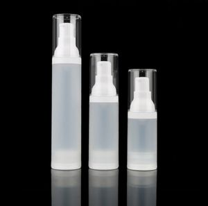 Bouteille transparente givrée de 30ml 50ml, récipient cosmétique vide sans air, pompe Portable rechargeable, bouteilles de Lotion 15ml pour voyage 9033677