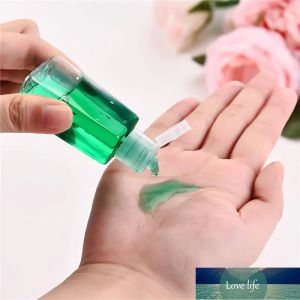 Bouteille en plastique PET 30 ml 60 ml avec bouchon rabattable bouteilles de désinfectant pour les mains vides contenant cosmétique rechargeable pour la vente en gros de lotion