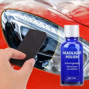 Kit d'entretien de voiture 30ML outil de réparation de phare automatique restauration oxydation rétroviseur verre liquide polissage phare polissage revêtement anti-rayures placage