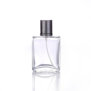 Bouteille de parfum en verre cristal 30ml, atomiseur de parfum transparent, verre épais, vide, flacon de parfum bri