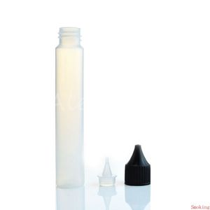 30 ml bouteilles vides style stylo mince eliquide jus huile plastique PE bouteille longue pointe mince compte-gouttes compte-gouttes blanc noir bouchons DHL