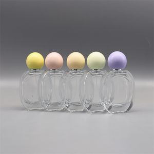 Bouteille de parfum ovale en verre de 30ML, flacon de luxe vide et portable, recharge de parfum, flacons de pulvérisation cosmétiques