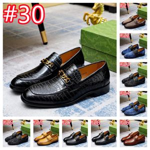 30 Modelo NUEVO LUXURIUS Classic Business Diseñador de diseño para hombres zapatos de vestir Fashion Elegant Formal Wedding Shoes Men Slip-Of Oxford Shoes Men