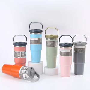 Tasse de voiture portable de 30oz, tasse isolée en acier inoxydable 304, tasse de lingots de glace portable pour l'extérieur, vente en gros