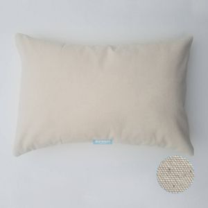 Housse de coussin en toile de coton blanc ou naturel, 30 pièces, 12x18 pouces, 8oz, blanc ou naturel, parfait pour les pochoirs, la peinture, la broderie, le HTV, vente en gros