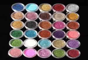30pcs couleurs mixtes pigment paillettes minérales spangle fard à paupières maquillage cosmétique maquillage maquillage brillant brillant ombre 20182835360