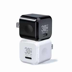 30w AC Home Travel USB-C Cargador de pared Adaptadores de corriente portátiles para Iphone x xr 11 12 13 14 Pro max Samsung Hauwei