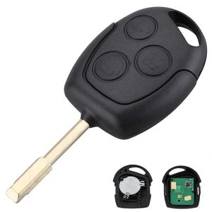 315 433MHZ voiture 3 boutons porte-clés d'entrée à distance pour Ford Mondeo Fiesta Focus Ka Transit avec puce 60255j