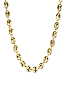 Chaînes à maillons en grains de café en acier inoxydable 316L, collier de 11MM pour hommes, chaîne en corde, colliers à la mode Hip hop, bijoux 1769419