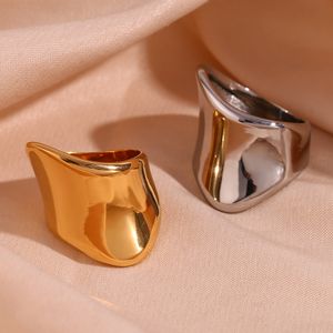 316L acero inoxidable anillo liso europeo europeo para mujeres y hombres Nuevo regalo de joyería de ring de niña de estilo vintage