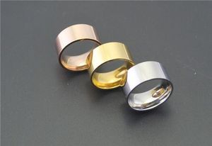 316L Titanium Steelband Ring Glaze Fashion European and American Style Never Personalité Simple Men Bijoux Sonneurs de pouce 6447311