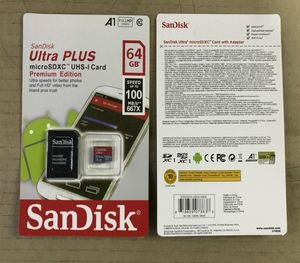 32GB64GB128GB256 Go SDK Micro SD Carte PC TF Carte C10Actual Capacité CARDES MEMORYSDXC Carte de stockage 100MBS8450713