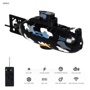 3311M RC Barco 6CH Velocidad Radio Control remoto Submarino Eléctrico Mini RC Submarino Niños Niños Juguete