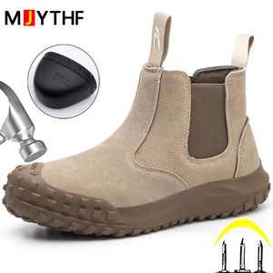 337 Anti-Smash Anti-Puncture Safety Travail Qualité Anti-Scald Souding Chaussures Indestructible Men Boots 231018 755