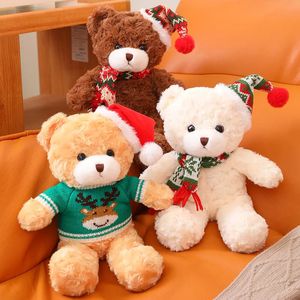 33 cm encantador Cosplay Navidad oso de peluche juguete de peluche lindos animales de peluche osos Peluche juguetes suaves para niños para niñas niños regalo de cumpleaños 231220