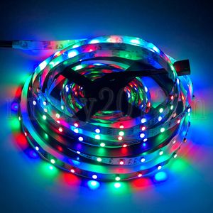12V 3528 RGB ( Red + Green + Blue ) LED Flexible Strip Light Tape Fairy String Non Waterproof 60LEDs/m Double Layer PCB 8mm Width for Party Christmase Lighting