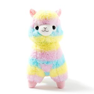 35cm 50cm Arco Iris Alpaca peluche oveja juguete japonés suave relleno Alpacasso bebé animales Alpaca regalos LA025