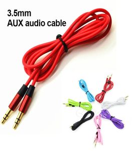 Câble audio AUX mâle à mâle, 35mm, câble auxiliaire stéréo de voiture, en métal pour téléphones, haut-parleur de voiture, 4 pieds, 5 pieds, 10ft6098399