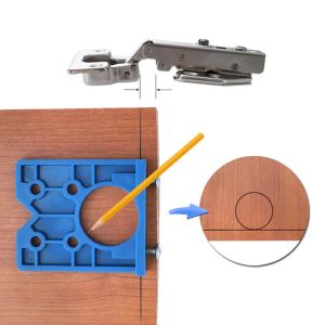 Guía de perforación de bandeja de bisagra de 35 mm Apriete de bricolaje de carpintería de carpintería de carpintería de carpintería
