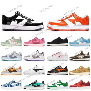 36-45 Taille Nigo Designer Casual Chaussures Hommes Femmes Sk8 Sta Low Blanc Argent Marron Ivoire Noir Camo Violet Orange Marron Beige Marine Hommes Femmes Mode Train Jogging Baskets